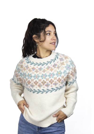 M JERSEY FLEURS BRILLANTES