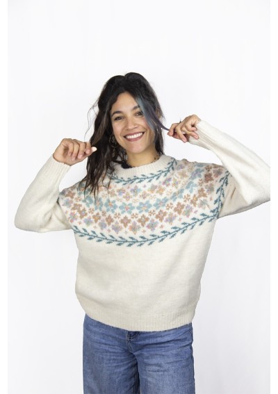 M JERSEY FLEURS BRILLANTES