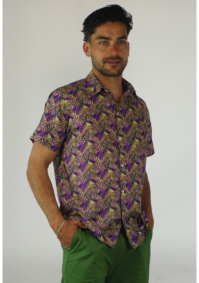H CAMISA CO PW ZEBRAyLILA