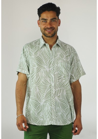 H CAMISA HOJAS LINEAL PW