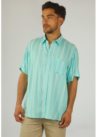 H CAMISA VERTICAL PW AQUA