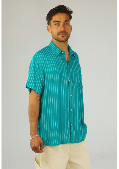 H CAMISA VERTICAL PW TURQUESA