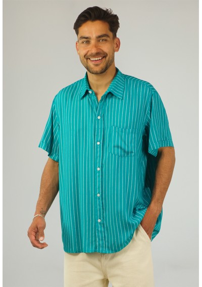 H CAMISA VERTICAL PW TURQUESA