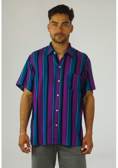 H T-SHIRT VERTICAL PW MAGENTA