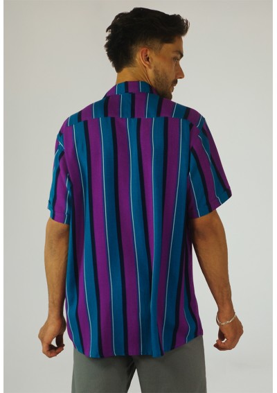 H T-SHIRT VERTICAL PW MAGENTA