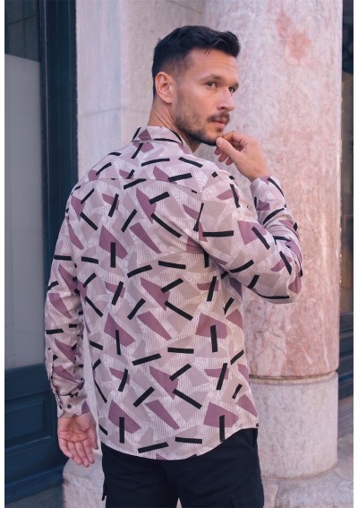 CAMISA GEO RETRO M/L