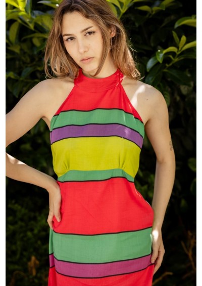 ABITO MIDI CON SCOLLO A V