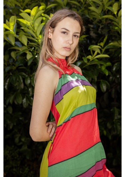 ABITO MIDI CON SCOLLO A V